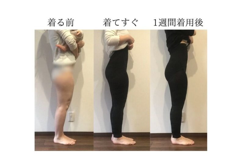 グラマラスパッツはむくみに効果がある?着る前、1週間着た後のサイズ